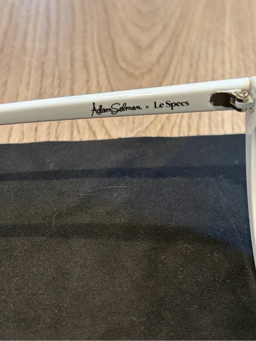 Adam Selman x Le Specs The Last Lolita White Cat Eye Sunglasses